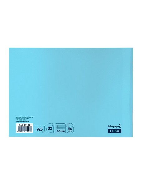 CUADERNO GRAP. WRITE A5 APDO. PAUT. 2.5MM 60H 70GR. SURT.