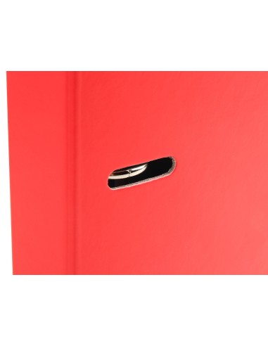 CARPETA RECAMBIO A4 CUADRO 5MM 120H.80 G FORRADA 4 ANILLAS 40MM RED