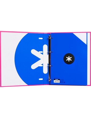 CARPETA RECAMBIO ANTARTIK A4 CUADRO 5MM FORRADA 4AN.25MM ROSA