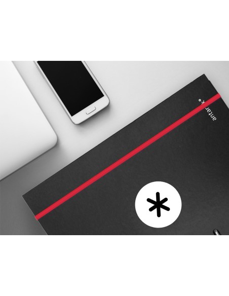 CARPETA RECAMBIO ANTARTIK A4 CUADRO 5MM FORRADA 4AN.25MM NG