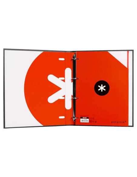 CARPETA RECAMBIO ANTARTIK A4 CUADRO 5MM FORRADA 4AN.25MM NG