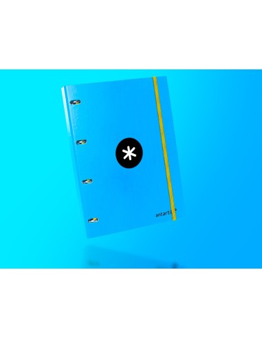 CARPETA RECAMBIO ANTARTIK A4 CUADRO 5MM FORRADA 4AN.25MM AZ