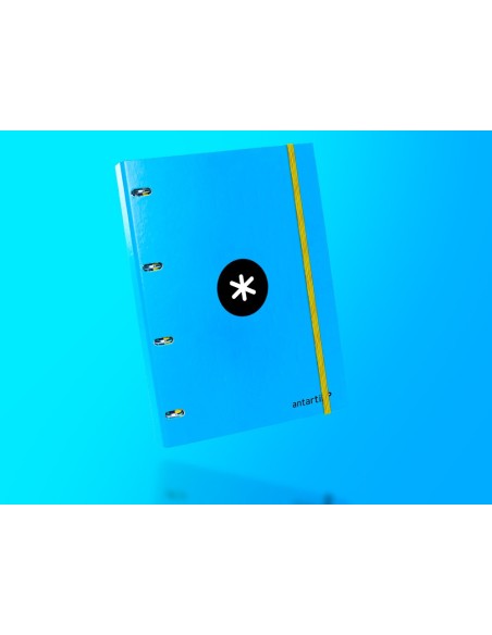 CARPETA RECAMBIO ANTARTIK A4 CUADRO 5MM FORRADA 4AN.25MM AZ