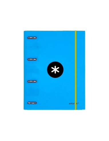 CARPETA RECAMBIO ANTARTIK A4 CUADRO 5MM FORRADA 4AN.25MM AZ