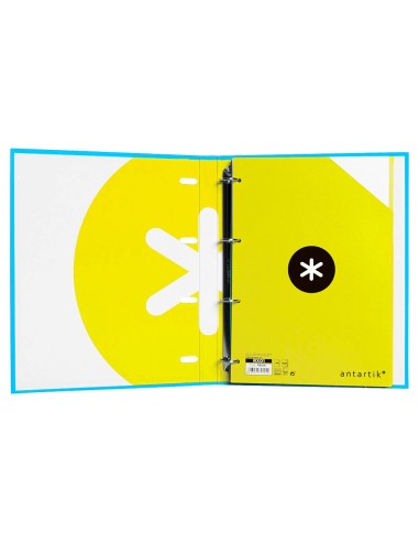 CARPETA RECAMBIO ANTARTIK A4 CUADRO 5MM FORRADA 4AN.25MM AZ