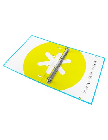 CARPETA RECAMBIO ANTARTIK A4 CUADRO 5MM FORRADA 4AN.25MM AZ