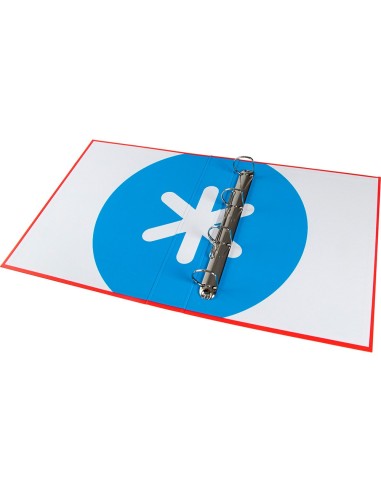 CARPETA 4 ANILLAS 40 MM MIXTAS LIDERPAPEL ANTARTIK FOLIO FORRADA RJ