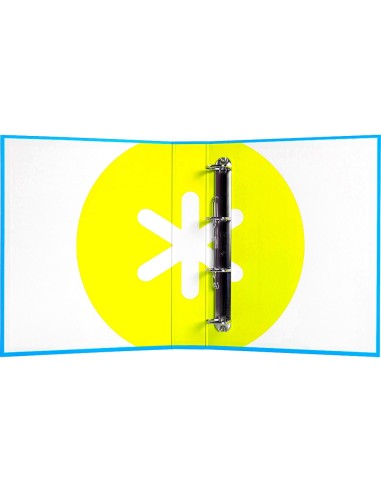CARPETA 4 ANILLAS 40 MM MIXTAS LIDERPAPEL ANTARTIK FOLIO FORRADA AZ