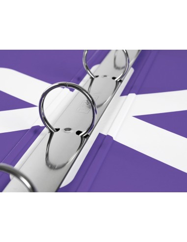 CARPETA RECAMBIO ANTARTIK A4 5MM FORRADA 4 ANILLAS 25MM LAVANDA