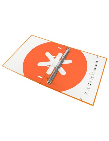 CARPETA RECAMBIO  ANTARTIK A4 5MM FORRADA 4AN.REDONDAS 25MM MOSTAZA