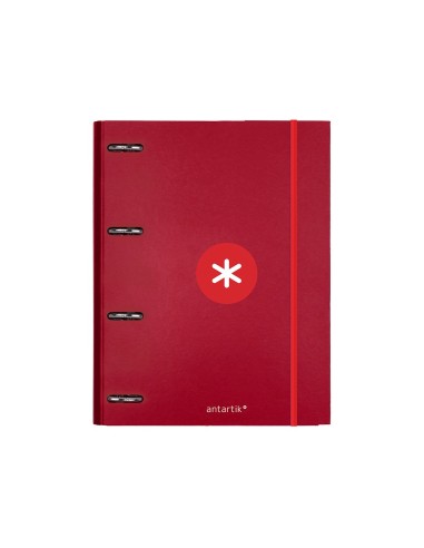 CARPETA RECAMBIO  ANTARTIK A4 5MM FORRADA 4AN.REDONDAS 25MM FRAMBUESA