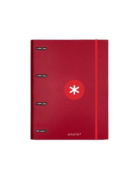 CARPETA RECAMBIO  ANTARTIK A4 5MM FORRADA 4AN.REDONDAS 25MM FRAMBUESA