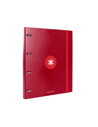 CARPETA RECAMBIO  ANTARTIK A4 5MM FORRADA 4AN.REDONDAS 25MM FRAMBUESA