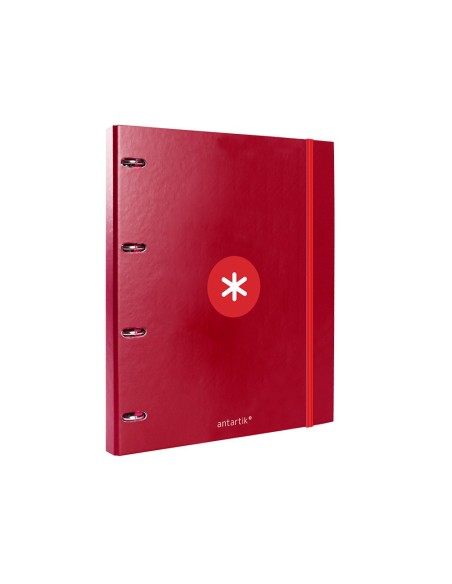 CARPETA RECAMBIO  ANTARTIK A4 5MM FORRADA 4AN.REDONDAS 25MM FRAMBUESA