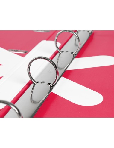 CARPETA RECAMBIO  ANTARTIK A4 5MM FORRADA 4AN.REDONDAS 25MM FRAMBUESA