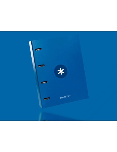CARPETA RECAMBIO  ANTARTIK A4 5MM FORRADA 4AN.REDONDAS 25MM AZ.