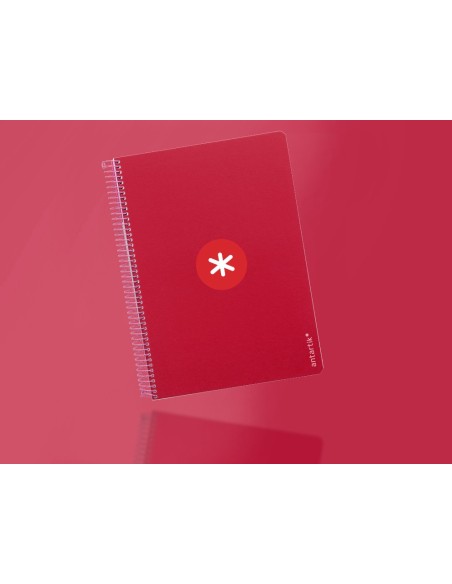 CUADERNO ESP. ANTARTIK A4 T.DURA MICRO 5MM 4T 80H 100GR FRAMBUESA