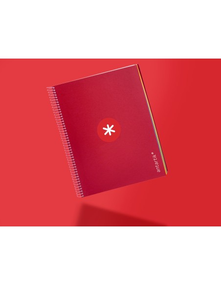 CUADERNO ESP. ANTARTIK A4 T.FORRADA MICRO HOR. 5B 4T.120H.100GR.FRAMB