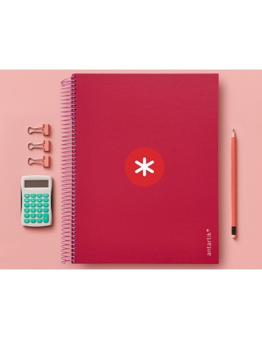CUADERNO ESP. ANTARTIK A4 T.FORRADA MICRO HOR. 5B 4T.120H.100GR.FRAMB