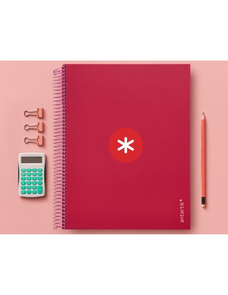 CUADERNO ESP. ANTARTIK A4 T.FORRADA MICRO HOR. 5B 4T.120H.100GR.FRAMB