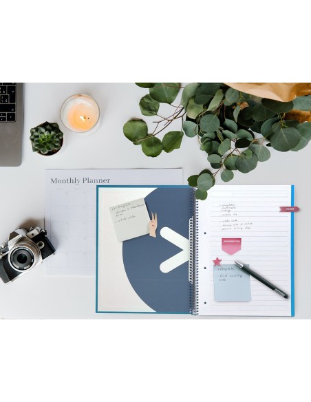 CUADERNO ESP. ANTARTIK A4 T.FORRADA MICRO HOR. 5B.4T.120H 100GR. AZ.