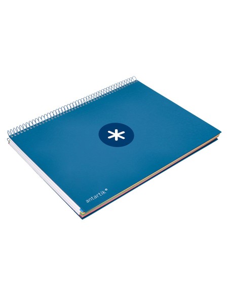 CUADERNO ESP. ANTARTIK A4 T.FORRADA MICRO HOR. 5B.4T.120H 100GR. AZ.