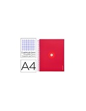 CUADERNO ESP. ANTARTIK A4 T.FORRADA MICRO 5MM 5B 4T.120H 100GR.FRAMB 2
