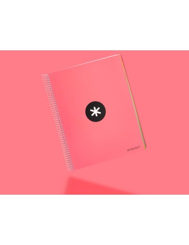 CUADERNO ESP. ANTARTIK A4 T.FORRADA LISO 5B 4T.120H 100GR. CORAL