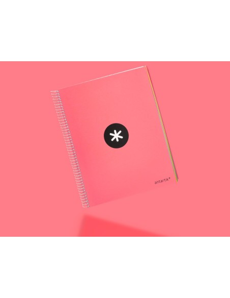 CUADERNO ESP. ANTARTIK A4 T.FORRADA LISO 5B 4T.120H 100GR. CORAL