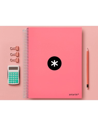 CUADERNO ESP. ANTARTIK A4 T.FORRADA LISO 5B 4T.120H 100GR. CORAL