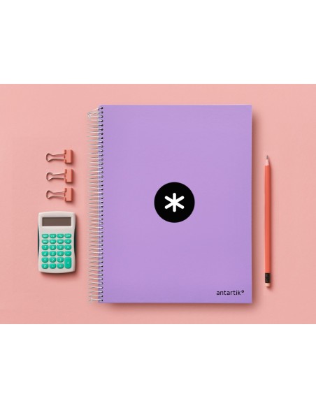 CUADERNO ESP.A4MICRO ANTARTIK T.FORRADA 120H 100GR HOR.5B. 4 TAL.LAV.
