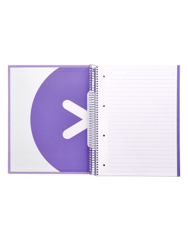 CUADERNO ESP.A4MICRO ANTARTIK T.FORRADA 120H 100GR HOR.5B. 4 TAL.LAV.