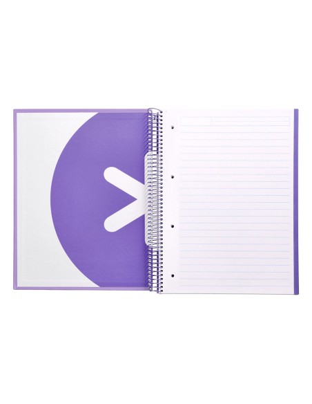 CUADERNO ESP.A4MICRO ANTARTIK T.FORRADA 120H 100GR HOR.5B. 4 TAL.LAV.