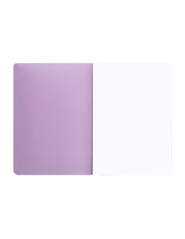 CUADERNO  360 T.DE PLAST.A5 48H. 90G/M2 LISO SIN MARGEN PASTEL SURT.