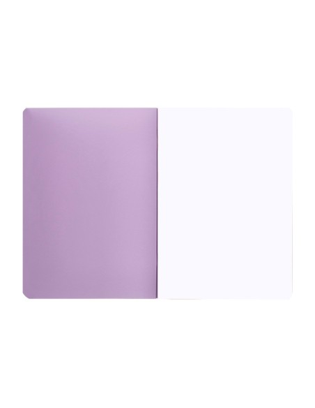 CUADERNO  360 T.DE PLAST.A5 48H. 90G/M2 LISO SIN MARGEN PASTEL SURT.
