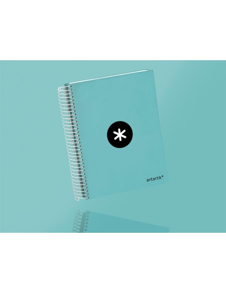 CUADERNO ESP. ANTARTIK A5 T.FORRADA MICRO LISO 5B 6T.120H.100GR.MENTA