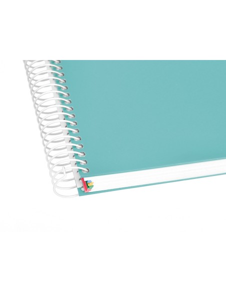 CUADERNO ESP. ANTARTIK A5 T.FORRADA MICRO LISO 5B 6T.120H.100GR.MENTA