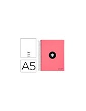 CUADERNO ESP. ANTARTIK A5 T.FORRADA MICRO LISO 6T. 120H 100GR. CORAL 2