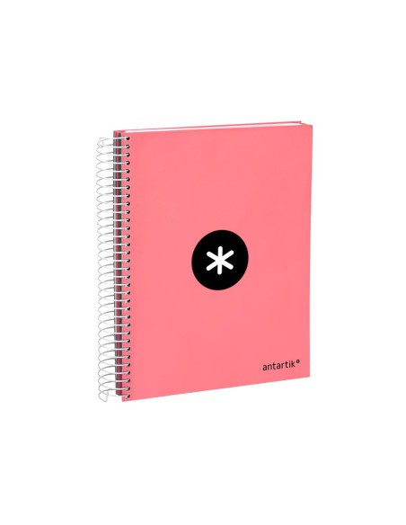CUADERNO ESP. ANTARTIK A5 T.FORRADA MICRO LISO 6T. 120H 100GR. CORAL