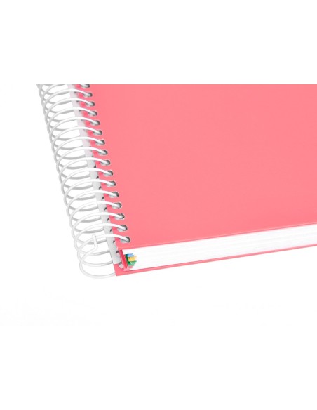 CUADERNO ESP. ANTARTIK A5 T.FORRADA MICRO LISO 6T. 120H 100GR. CORAL