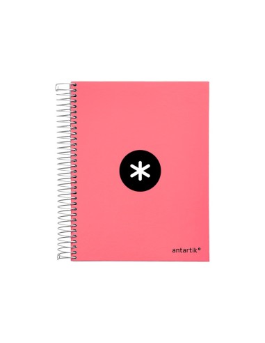 CUADERNO ESP. ANTARTIK A5 T.FORRADA MICRO HOR. 5B 6T.120H.100GR.CORAL