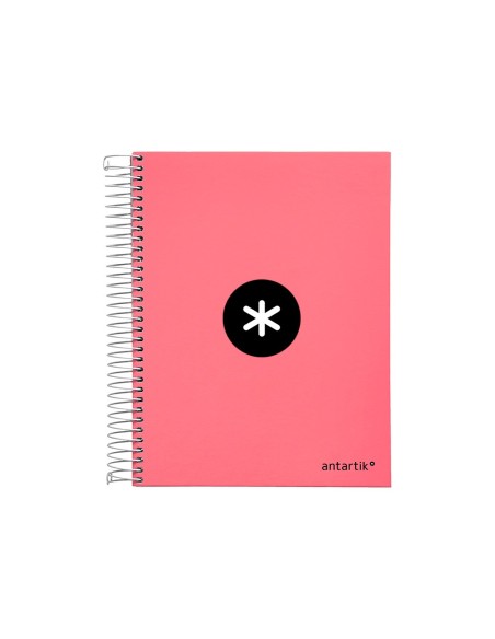 CUADERNO ESP. ANTARTIK A5 T.FORRADA MICRO HOR. 5B 6T.120H.100GR.CORAL