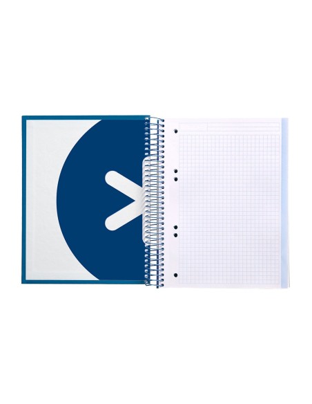 CUADERNO ESP. A5 MICRO ANTARTIK T.FORRADA120H 100GR.5MM 5B.6 TAL.AZ.