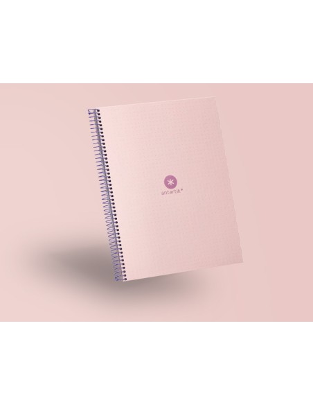 CUADERNO ESP.A4 MICRO ANTARTIK T.FORRADA 80H 90GR.RAYADO 1B.4TAL.ROSA
