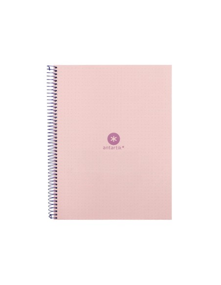CUADERNO ESP.A4 MICRO ANTARTIK T.FORRADA 80H 90GR.RAYADO 1B.4TAL.ROSA