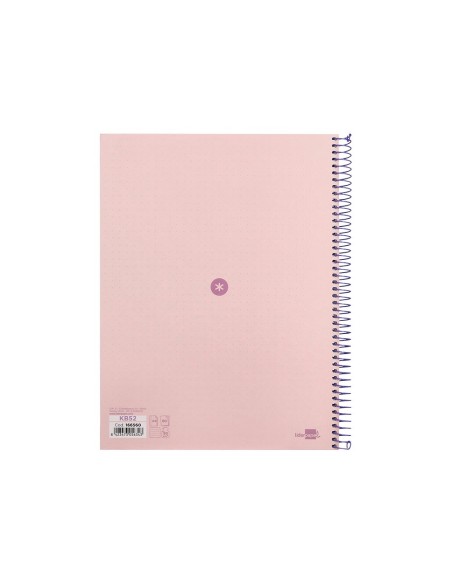 CUADERNO ESP.A4 MICRO ANTARTIK T.FORRADA 80H 90GR.RAYADO 1B.4TAL.ROSA