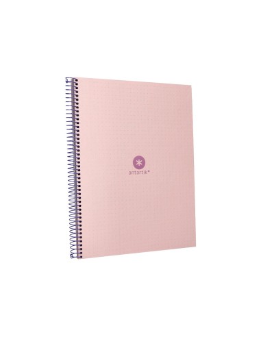 CUADERNO ESP.A4 MICRO ANTARTIK T.FORRADA 80H 90GR.RAYADO 1B.4TAL.ROSA