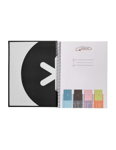 CUADERNO ESP.A4 MICRO ANTARTIK T.FORRADA 80H 90GR.RAYADO 1B.4 TAL.NG.