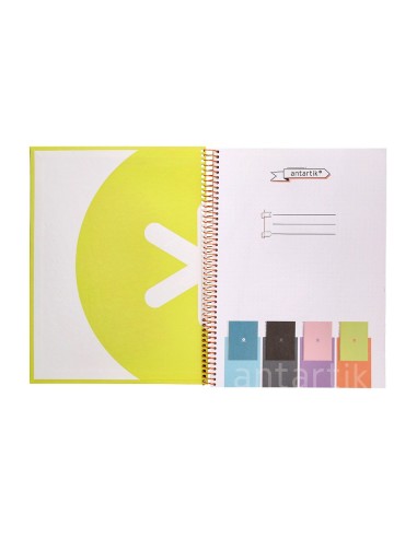 CUADERNO ESP.A4 MICRO ANTARTIK T.FORRADA 80H 90GR.RAYADO 1B.4 TAL.AM.