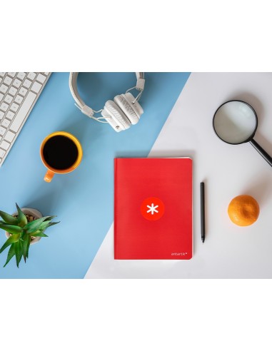 CUADERNO ANTARTIK A5+ PLUS COSIDA 48H. 90G/M2 RAYA HOR.MARGEN 6 SURT.